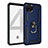 Silikon Hülle Handyhülle und Kunststoff Schutzhülle Hartschalen Tasche mit Magnetisch Fingerring Ständer MQ3 für Google Pixel 4