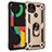 Silikon Hülle Handyhülle und Kunststoff Schutzhülle Hartschalen Tasche mit Magnetisch Fingerring Ständer MQ3 für Google Pixel 5 XL 5G