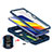 Silikon Hülle Handyhülle und Kunststoff Schutzhülle Hartschalen Tasche mit Magnetisch Fingerring Ständer MQ4 für Xiaomi Poco X3 NFC