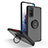Silikon Hülle Handyhülle und Kunststoff Schutzhülle Hartschalen Tasche mit Magnetisch Fingerring Ständer QW2 für Samsung Galaxy S20 Lite 5G Rot und Schwarz
