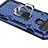 Silikon Hülle Handyhülle und Kunststoff Schutzhülle Hartschalen Tasche mit Magnetisch Fingerring Ständer S01 für LG K51