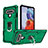 Silikon Hülle Handyhülle und Kunststoff Schutzhülle Hartschalen Tasche mit Magnetisch Fingerring Ständer S01 für LG Stylo 6