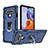 Silikon Hülle Handyhülle und Kunststoff Schutzhülle Hartschalen Tasche mit Magnetisch Fingerring Ständer S01 für LG Stylo 6