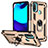 Silikon Hülle Handyhülle und Kunststoff Schutzhülle Hartschalen Tasche mit Magnetisch Fingerring Ständer S01 für Motorola Moto E40
