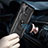 Silikon Hülle Handyhülle und Kunststoff Schutzhülle Hartschalen Tasche mit Magnetisch Fingerring Ständer S01 für Motorola Moto G50