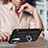 Silikon Hülle Handyhülle und Kunststoff Schutzhülle Hartschalen Tasche mit Magnetisch Fingerring Ständer S01 für Motorola Moto G82 5G