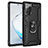 Silikon Hülle Handyhülle und Kunststoff Schutzhülle Hartschalen Tasche mit Magnetisch Fingerring Ständer S01 für Samsung Galaxy Note 20 5G