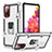 Silikon Hülle Handyhülle und Kunststoff Schutzhülle Hartschalen Tasche mit Magnetisch Fingerring Ständer S01 für Samsung Galaxy S20 Lite 5G