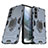 Silikon Hülle Handyhülle und Kunststoff Schutzhülle Hartschalen Tasche mit Magnetisch Fingerring Ständer S01 für Samsung Galaxy S23 5G