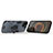 Silikon Hülle Handyhülle und Kunststoff Schutzhülle Hartschalen Tasche mit Magnetisch Fingerring Ständer S02 für Apple iPhone 14