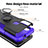 Silikon Hülle Handyhülle und Kunststoff Schutzhülle Hartschalen Tasche mit Magnetisch Fingerring Ständer S02 für Motorola Moto G20