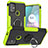 Silikon Hülle Handyhülle und Kunststoff Schutzhülle Hartschalen Tasche mit Magnetisch Fingerring Ständer S02 für Motorola Moto G20 Grün
