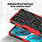 Silikon Hülle Handyhülle und Kunststoff Schutzhülle Hartschalen Tasche mit Magnetisch Fingerring Ständer S02 für Motorola MOTO G52