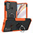 Silikon Hülle Handyhülle und Kunststoff Schutzhülle Hartschalen Tasche mit Magnetisch Fingerring Ständer S02 für Motorola Moto G60