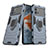 Silikon Hülle Handyhülle und Kunststoff Schutzhülle Hartschalen Tasche mit Magnetisch Fingerring Ständer S02 für Vivo iQOO 9 5G Blau