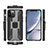 Silikon Hülle Handyhülle und Kunststoff Schutzhülle Hartschalen Tasche mit Magnetisch Fingerring Ständer S04 für Apple iPhone 12 Pro