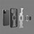 Silikon Hülle Handyhülle und Kunststoff Schutzhülle Hartschalen Tasche mit Magnetisch Fingerring Ständer S04 für Apple iPhone 12 Pro