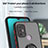Silikon Hülle Handyhülle und Kunststoff Schutzhülle Hartschalen Tasche mit Magnetisch Fingerring Ständer S04 für Motorola Moto G20