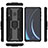 Silikon Hülle Handyhülle und Kunststoff Schutzhülle Hartschalen Tasche mit Magnetisch Fingerring Ständer S04 für Samsung Galaxy M30