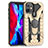 Silikon Hülle Handyhülle und Kunststoff Schutzhülle Hartschalen Tasche mit Magnetisch Fingerring Ständer S07 für Apple iPhone 12 Gold