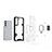 Silikon Hülle Handyhülle und Kunststoff Schutzhülle Hartschalen Tasche mit Magnetisch Fingerring Ständer S07 für Samsung Galaxy S22 5G