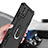 Silikon Hülle Handyhülle und Kunststoff Schutzhülle Hartschalen Tasche mit Magnetisch Fingerring Ständer YF1 für Samsung Galaxy A71 5G
