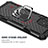 Silikon Hülle Handyhülle und Kunststoff Schutzhülle Hartschalen Tasche mit Magnetisch Fingerring Ständer YF1 für Samsung Galaxy S10 Lite