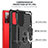Silikon Hülle Handyhülle und Kunststoff Schutzhülle Hartschalen Tasche mit Magnetisch Fingerring Ständer YF1 für Samsung Galaxy S20 FE 5G