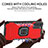 Silikon Hülle Handyhülle und Kunststoff Schutzhülle Hartschalen Tasche mit Magnetisch Fingerring Ständer ZJ2 für Samsung Galaxy S20 Lite 5G