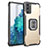 Silikon Hülle Handyhülle und Kunststoff Schutzhülle Hartschalen Tasche mit Magnetisch Fingerring Ständer ZJ2 für Samsung Galaxy S20 Lite 5G