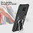 Silikon Hülle Handyhülle und Kunststoff Schutzhülle Hartschalen Tasche mit Magnetisch Fingerring Ständer ZL1 für Xiaomi Poco M2 Pro