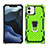 Silikon Hülle Handyhülle und Kunststoff Schutzhülle Hartschalen Tasche mit Magnetisch Ständer A01 für Apple iPhone 12