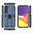 Silikon Hülle Handyhülle und Kunststoff Schutzhülle Hartschalen Tasche mit Magnetisch Ständer A02 für Samsung Galaxy S22 Plus 5G