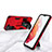 Silikon Hülle Handyhülle und Kunststoff Schutzhülle Hartschalen Tasche mit Magnetisch Ständer A04 für Samsung Galaxy S22 Plus 5G