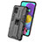 Silikon Hülle Handyhülle und Kunststoff Schutzhülle Hartschalen Tasche mit Magnetisch Ständer KC1 für Samsung Galaxy A51 4G