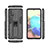Silikon Hülle Handyhülle und Kunststoff Schutzhülle Hartschalen Tasche mit Magnetisch Ständer KC1 für Samsung Galaxy A71 5G