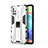 Silikon Hülle Handyhülle und Kunststoff Schutzhülle Hartschalen Tasche mit Magnetisch Ständer KC1 für Samsung Galaxy A71 5G