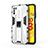Silikon Hülle Handyhülle und Kunststoff Schutzhülle Hartschalen Tasche mit Magnetisch Ständer KC1 für Xiaomi Poco M3