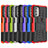 Silikon Hülle Handyhülle und Kunststoff Schutzhülle Hartschalen Tasche mit Ständer A01 für Motorola Moto G51 5G