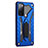Silikon Hülle Handyhülle und Kunststoff Schutzhülle Hartschalen Tasche mit Ständer A01 für Samsung Galaxy S20 FE (2022) 5G
