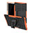 Silikon Hülle Handyhülle und Kunststoff Schutzhülle Hartschalen Tasche mit Ständer A01 für Samsung Galaxy Tab S5e Wi-Fi 10.5 SM-T720 Orange
