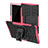 Silikon Hülle Handyhülle und Kunststoff Schutzhülle Hartschalen Tasche mit Ständer A01 für Samsung Galaxy Tab S5e Wi-Fi 10.5 SM-T720 Pink