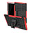 Silikon Hülle Handyhülle und Kunststoff Schutzhülle Hartschalen Tasche mit Ständer A01 für Samsung Galaxy Tab S5e Wi-Fi 10.5 SM-T720 Rot