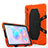 Silikon Hülle Handyhülle und Kunststoff Schutzhülle Hartschalen Tasche mit Ständer A01 für Samsung Galaxy Tab S6 10.5 SM-T860 Orange