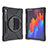Silikon Hülle Handyhülle und Kunststoff Schutzhülle Hartschalen Tasche mit Ständer A01 für Samsung Galaxy Tab S7 4G 11 SM-T875