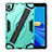 Silikon Hülle Handyhülle und Kunststoff Schutzhülle Hartschalen Tasche mit Ständer A02 für Huawei MediaPad M6 10.8