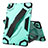 Silikon Hülle Handyhülle und Kunststoff Schutzhülle Hartschalen Tasche mit Ständer A02 für Huawei MediaPad M6 10.8 Grün