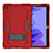 Silikon Hülle Handyhülle und Kunststoff Schutzhülle Hartschalen Tasche mit Ständer A02 für Samsung Galaxy Tab A7 4G 10.4 SM-T505