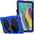 Silikon Hülle Handyhülle und Kunststoff Schutzhülle Hartschalen Tasche mit Ständer A02 für Samsung Galaxy Tab S5e Wi-Fi 10.5 SM-T720 Blau