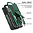 Silikon Hülle Handyhülle und Kunststoff Schutzhülle Hartschalen Tasche mit Ständer A04 für Samsung Galaxy S22 5G